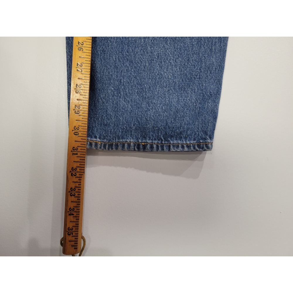 Levis 94 Baggy Jeans Womens 28 Medium Wash Blue Relaxed Straight Leg 3514-0008 - Picture 6 of 8
